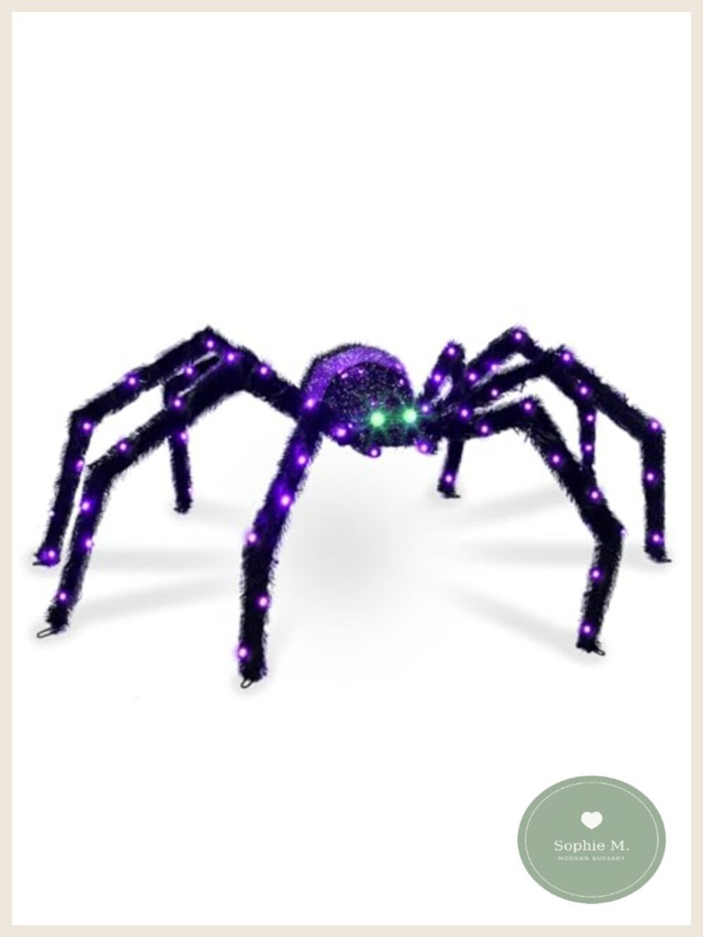 4.2FT Giant LED Halloween Spider Outdoor Yard Decoration